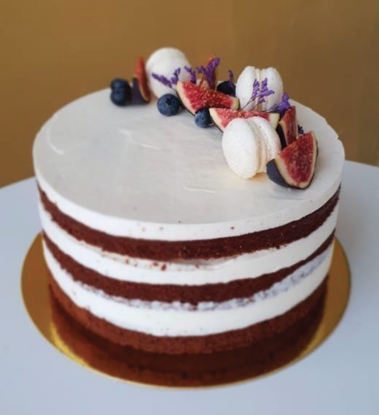 Black Naked Cake